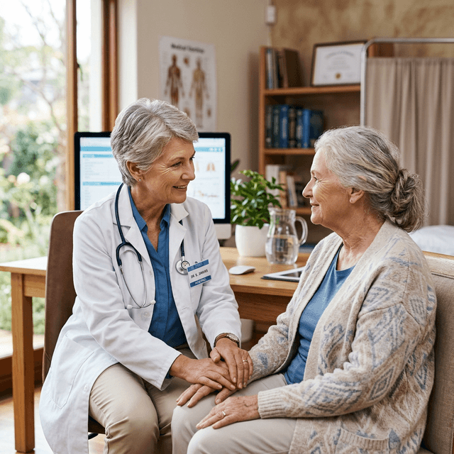Doctor consulting with patient